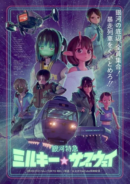 Ginga Tokkyuu Milky Subway Poster
